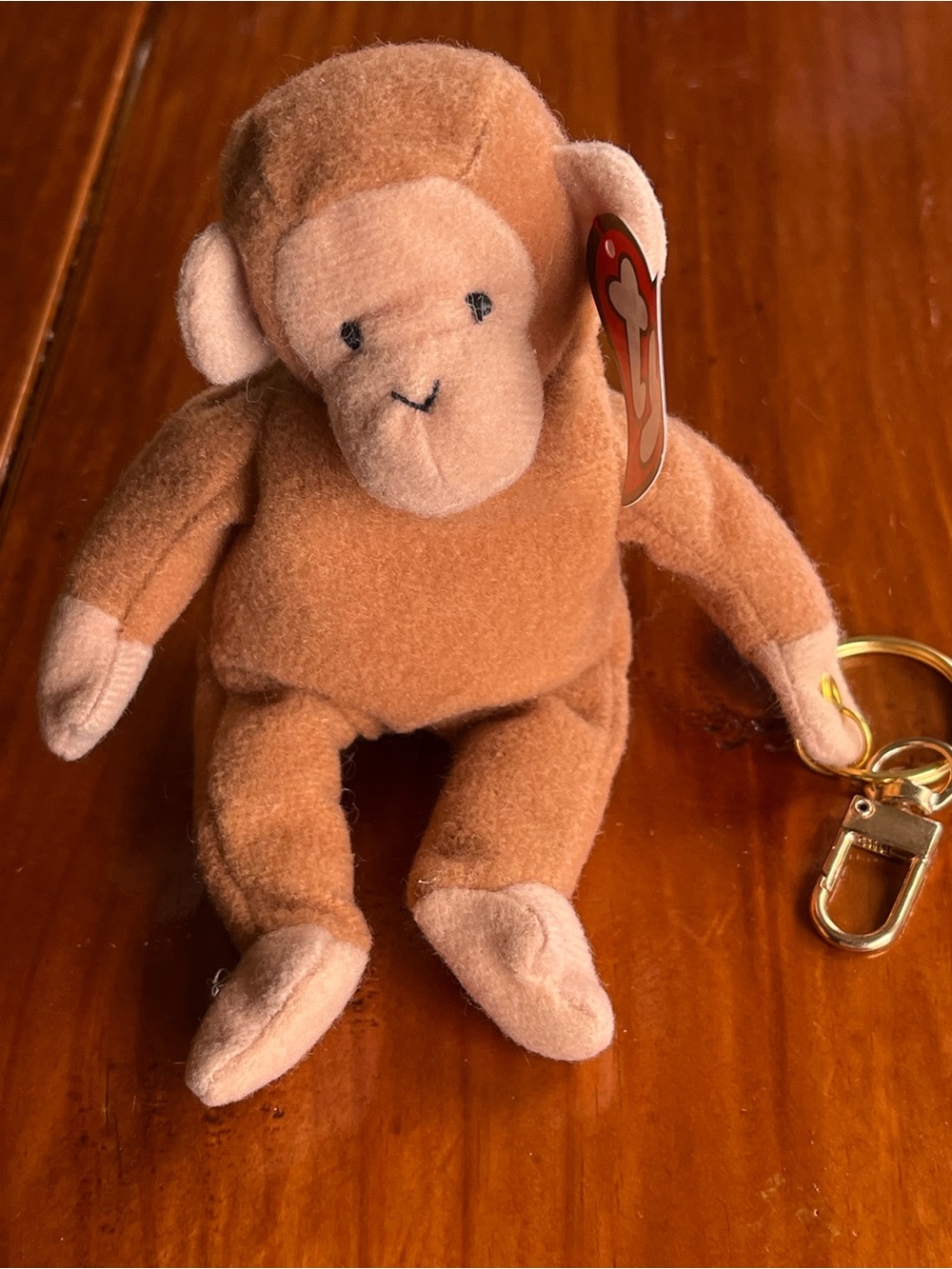 BONGO the MONKEY Teenie Beanie Baby NWT Key/Purse/Backpack Charm